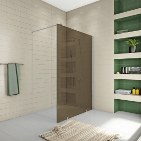 TREND DOOR GK-861NBPITL хром матовый стекло бронзовое