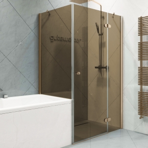 LUX SQUARE GK-003VP бронзовый стекло бронзовое правое открывание двери