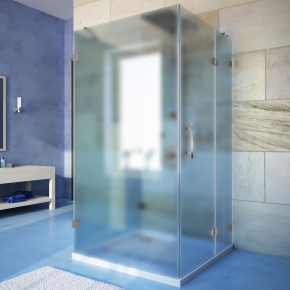 LUX RECTAN GK-004C-CH02 хром матовый стекло матовое правое открывание двери