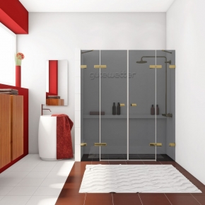 TREND DOOR GK-864TWO золотой гальванический стекло графитовое