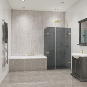 TREND RECTAN GK-863AV золотой металлик стекло графитовое матовое